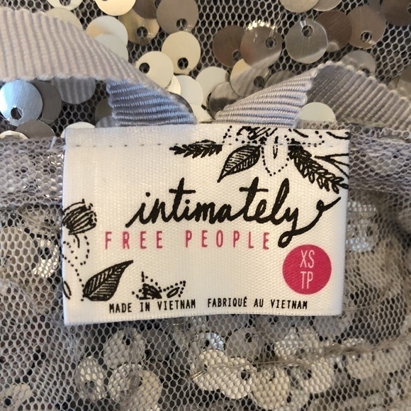 Free People Silver Sequence top - Picture 4 of 4